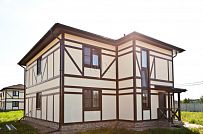 Построенный по каркасной технологии в к п Парквэй загородный дом для постоянного проживания в стиле фахверк площадью 200 кв м - мини - 28
