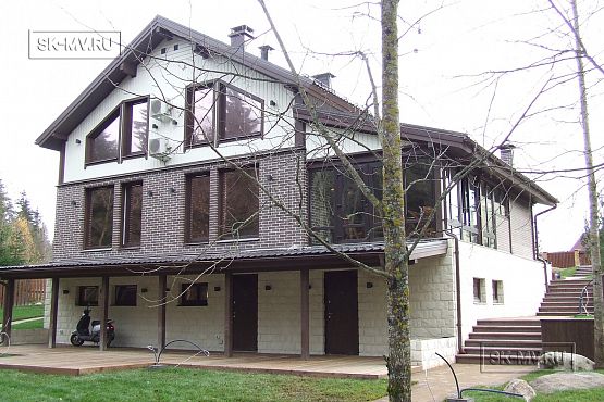 Строительство современного каркасного коттеджа с цокольным этажом в п Ольшаники - 7