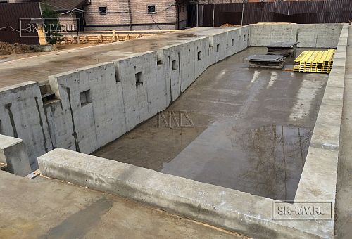 Монтаж фундамента УШП для строительства большого спа-комплекса 1000 кв м с бассейном в городе Котельники Московской области - 33