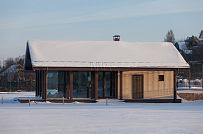 Строительство летней кухни по технологии фахверк с панорамным остеклением в д Пеники - мини - 4