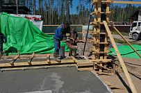 Монтаж индивидуального расчётного фундамента УШП PRO для строительства кирпичного двухэтажного дома в Рощино 2, S плиты = 340 кв.м, Лениградская обл. - мини - 35