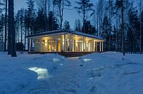 Фото репортаж с места строительства SPA комплекса с панорамными окнами в кп Сосновый берег  - мини - 14