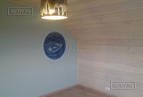 Дизайн интерьера небольшого каркасного дома с сауной в д Пегелово - 2