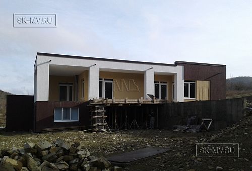  Атрибуты к картинкам Атрибуты к картинкам 100% 10  Одноэтажный дом на склоне из газобетона с гаражом в стиле хай тек в КП Наше место Поддержка программы чтения с экрана включена.      		  Одноэтажный дом на склоне из газобетона с гаражом в стиле хай тек в КП Наше место - 4