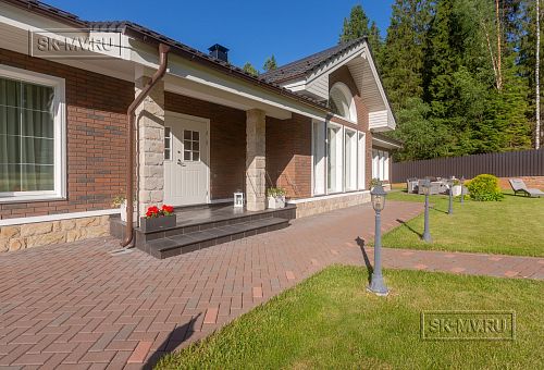 Одноэтажная усадьба в английском стиле в КП Галактика, технология каркас - 45