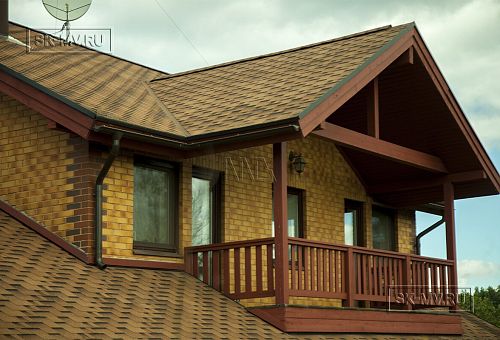 Строительство двухэтажного каркасного коттеджа 263 кв м с балконом, террасой и навесом для автомобилей в п Володарский - 5