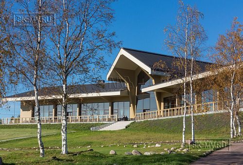 Построенный клубный дом с рестараном по технологии фахверк для гольф-клуба Земляничные поляны - 29