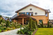 Строительство большого двухэтажного газобетонного коттеджа с комбинированной фасадной отделкой кирпичом и штукатуркой в КП Сосновое - мини - 34