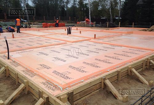 10. Утепление основания фундамента дома