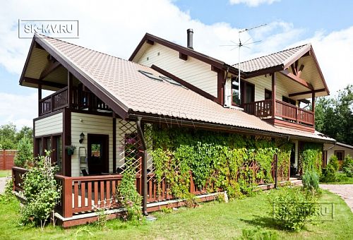 Строительство каркасного теплого дома с террасой и балконом в п Энколово - 38