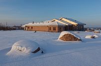 Фото репортаж с места строительства комбинированного дома площадью 1400 кв м с цоколем и СПА в д Пеники Ленобласти - мини - 8