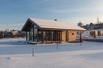 Строительство летней кухни по технологии фахверк с панорамным остеклением в д Пеники - мини - 5