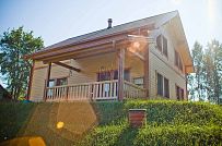 Построенный в п Озеро Отрадное небольшой двухэтажный теплый зимний каркасный дом площадью 165 кв м с террасой - мини - 1