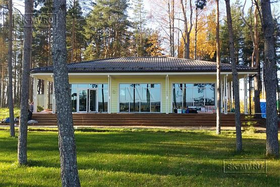 Фото репортаж с места строительства SPA комплекса с панорамными окнами в кп Сосновый берег  - 18