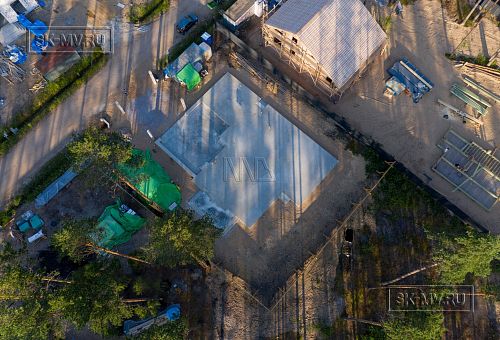 Монтаж индивидуального расчётного фундамента УШП PRO для строительства кирпичного двухэтажного дома в Рощино 2, S плиты = 340 кв.м, Лениградская обл. - 45