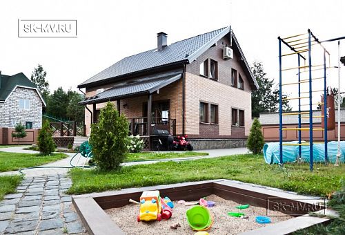 Строительство двухэтажного каркасныого коттеджа с террасой в деревне Порошкино - 14