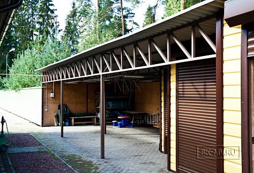 Строительство большого желтого каркасного дома с гаражом и сауной в пгт Сиверский - 13