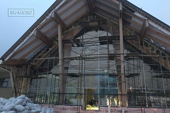 Построенный клубный дом с рестараном по технологии фахверк для гольф-клуба Земляничные поляны - 33