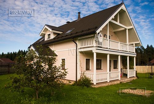 Строительство каркасного коттеджа с большой террасой в п Ольшаники - 15