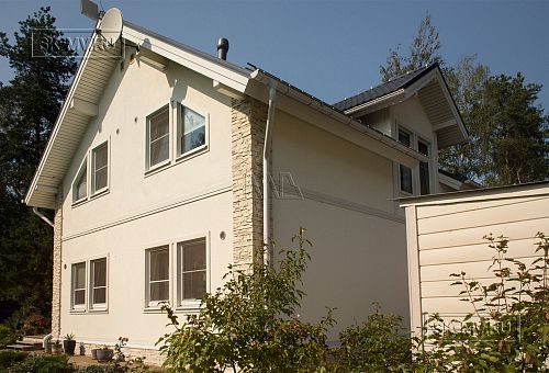 Строительство каркасного дома с навесом для автомобиля в п Пески - 19