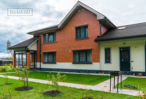 Строительство двухэтажного дома из газобетона с верандой с панорамным остеклением в КП Сосновое - 24