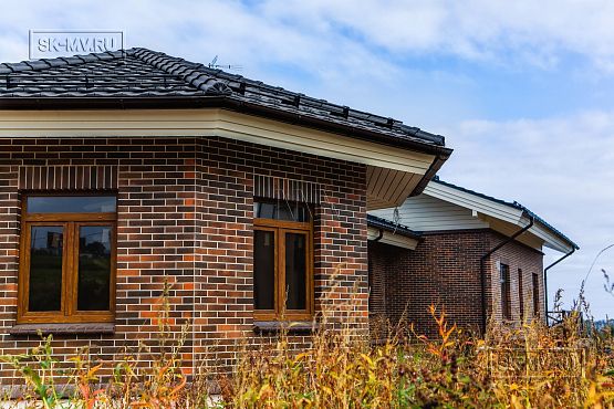 Фото репортаж с места строительства комбинированного дома площадью 1400 кв м с цоколем и СПА в д Пеники Ленобласти - 4