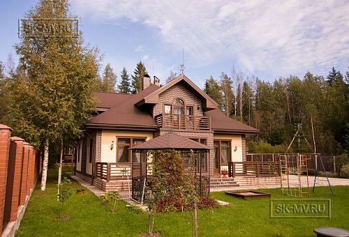 Построенный современный каркасный дом с комбинированным фасадом Галактика 3 - 3