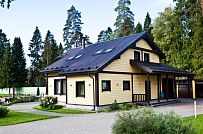 Строительство большого желтого каркасного дома с гаражом и сауной в пгт Сиверский - мини - 6