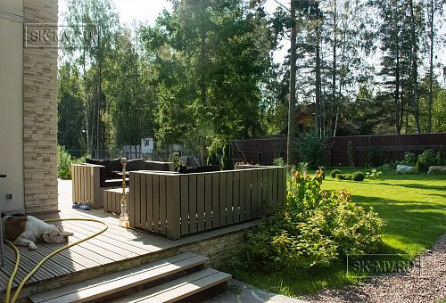 Строительство каркасного дома с навесом для автомобиля в п Пески - 5