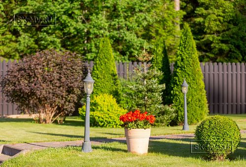 Одноэтажная усадьба в английском стиле в КП Галактика, технология каркас - 23