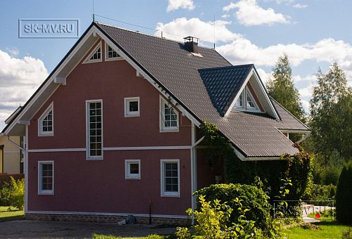 Построенный каркасный дом ок 170 кв м с балконом и террасой Северная корона 65 в пос. Волочаевка - 9