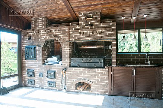 Летние кухни с барбекю--11