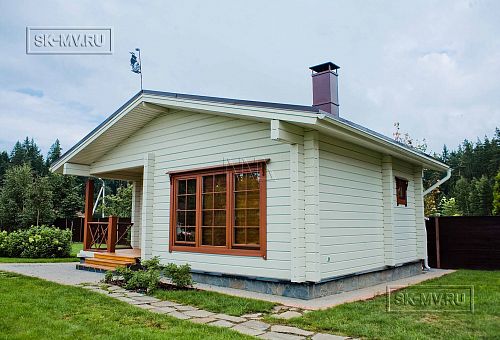 Построенный в п Озерное теплый зимний каркасный дом в английском стиле площадью 185 кв м - 12