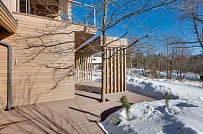 Построенный современный энергоэффективный загородный дом класса премиум с отделкой планкеном в Выборгском районе - мини - 68