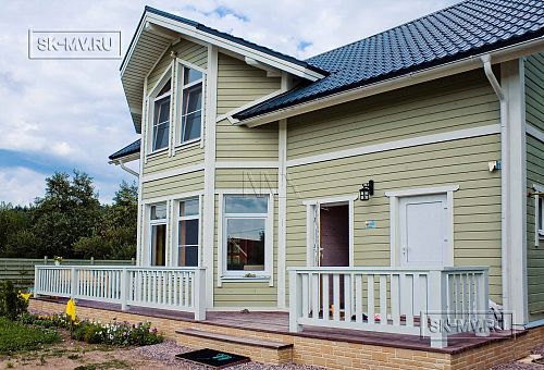 Строительство надежного каркасного дома с эркером и террасой в поселке Озерки - 9