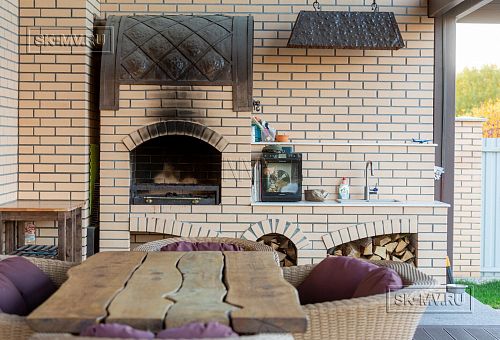 Дизайн интерьера летней кухни в Оликах - 20