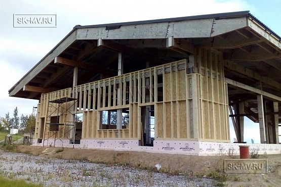 Построенный клубный дом с рестараном по технологии фахверк для гольф-клуба Земляничные поляны - 4