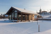 Строительство летней кухни по технологии фахверк с панорамным остеклением в д Пеники - мини - 8