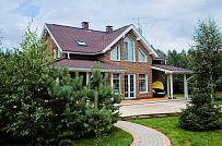 Построенный в п Озерное теплый зимний каркасный дом в английском стиле площадью 185 кв м - мини - 18