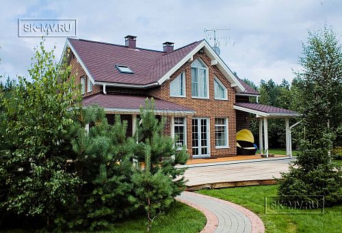 Построенный в п Озерное теплый зимний каркасный дом в английском стиле площадью 185 кв м - 18