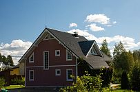 Построенный каркасный дом ок 170 кв м с балконом и террасой Северная корона 65 в пос. Волочаевка - мини - 8