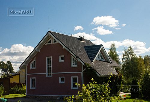 Построенный каркасный дом ок 170 кв м с балконом и террасой Северная корона 65 в пос. Волочаевка - 8