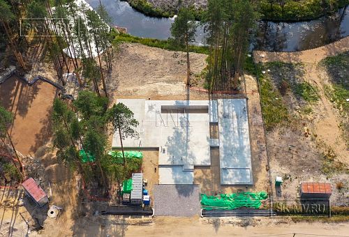 Монтаж индивидуального расчётного фундамента УШП PRO для строительства кирпичного дома в Рощино 2, S плиты = 530 кв.м, Лениградская обл. - 70