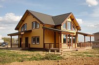 Строительство теплого зимнего каркасного дома 187 кв м с эркером и террасой в КП Цветочный - мини - 1