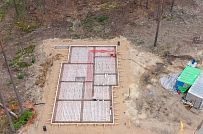 Монтаж индивидуального расчётного фундамента УШП PRO для строительства каркасного дома в Рощино 2, S заливки = 178 кв.м, Лениградская обл. - мини - 22