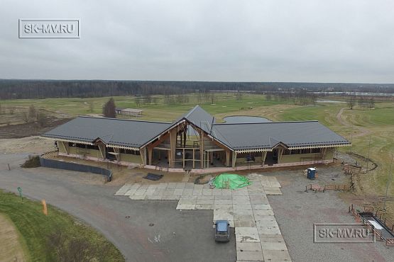 Построенный клубный дом с рестараном по технологии фахверк для гольф-клуба Земляничные поляны - 26