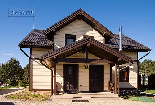 Фото репортаж с места строительства каркасного дома 155 кв м с эркером и террасой в п Овсяное - 11