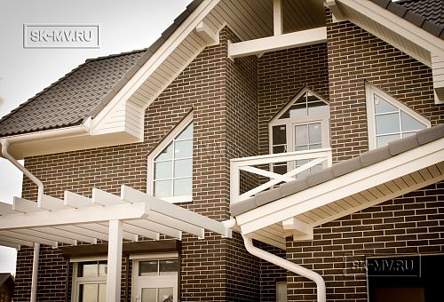 Строительство каркасного коттеджа с кирпичной отделкой в поселке Черничные поля Москва - 13