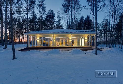 Фото репортаж с места строительства SPA комплекса с панорамными окнами в кп Сосновый берег  - 15