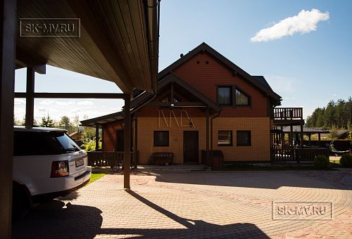 Строительство энергоэффективного каркасного дома 200 кв м с балконом Северная корона 26 - 10